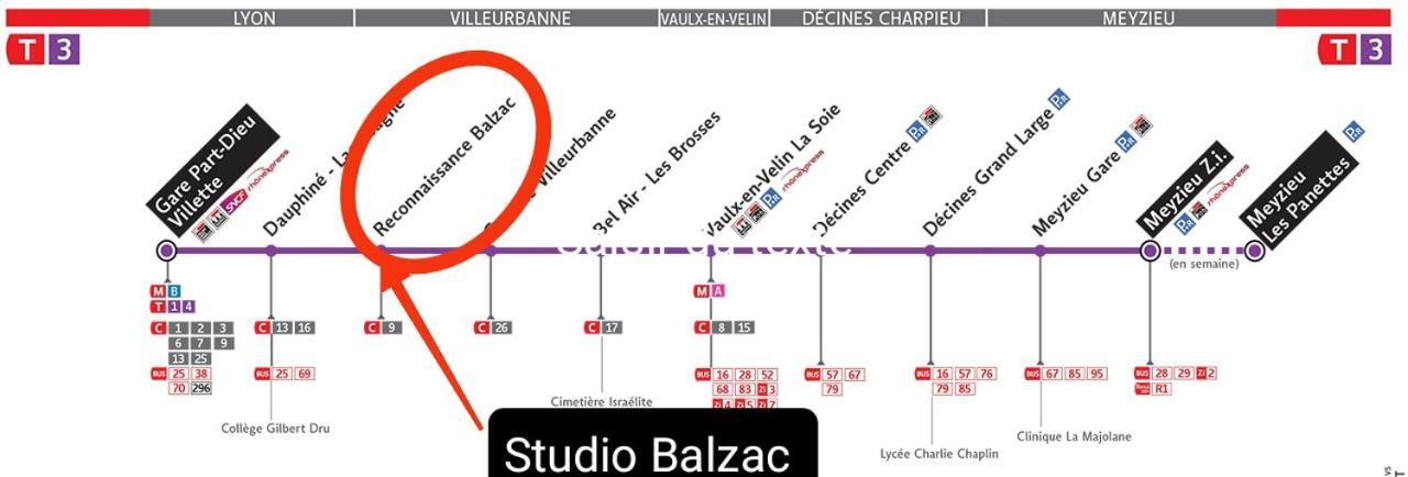 Апартаменти Studio Balzac Віллербанн Екстер'єр фото
